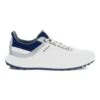 Ecco Core Golf Shoes - White/Silver/Blue 1 Ecco Core Golf Shoes - White/Silver/Blue -Golf Equipment Store 100804 100804 60214 outside