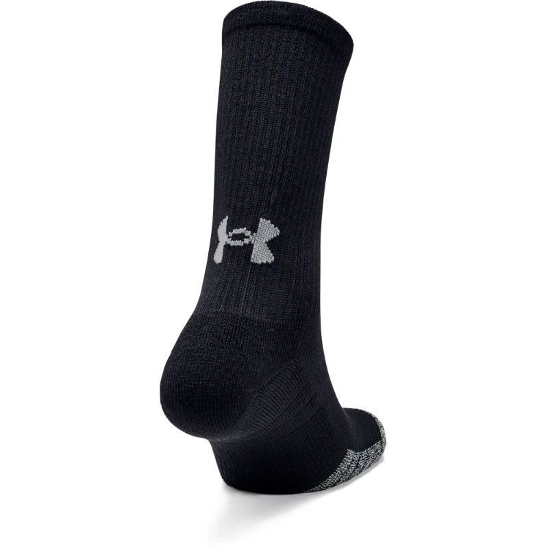 Under Armour UA HeatGear® Crew Socks 3pk - Black 4 Under Armour UA HeatGear® Crew Socks 3pk - Black - Image 2