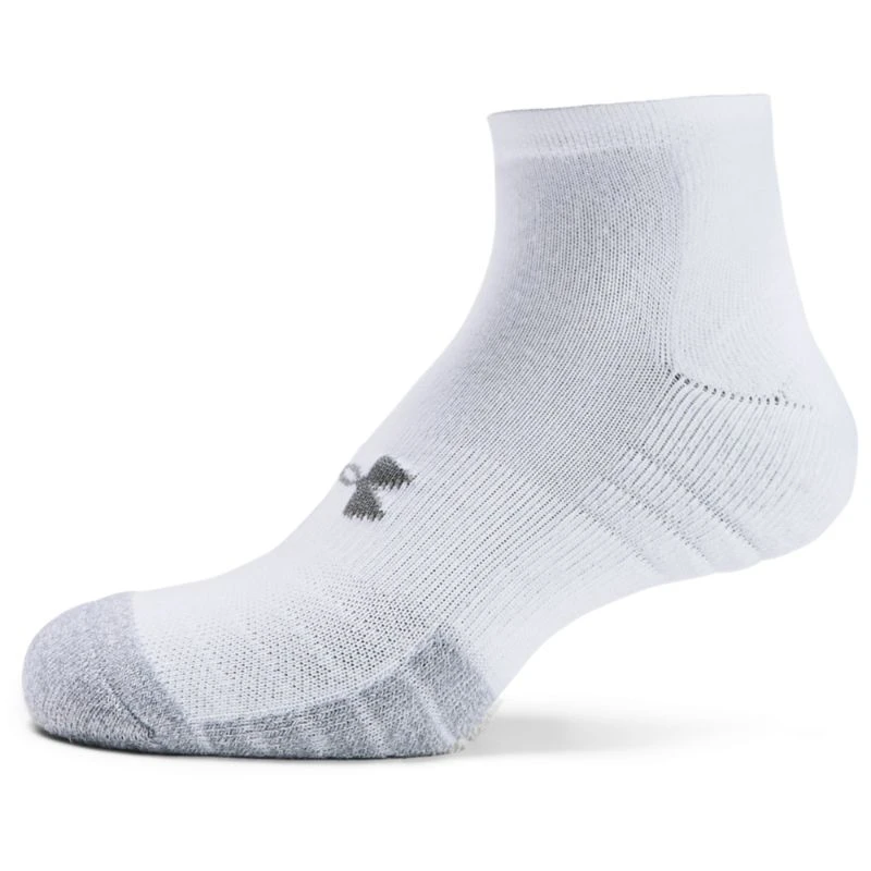 Under Armour UA HeatGear® Lo Cut Socks 3pk - White 4 Under Armour UA HeatGear® Lo Cut Socks 3pk - White - Image 2