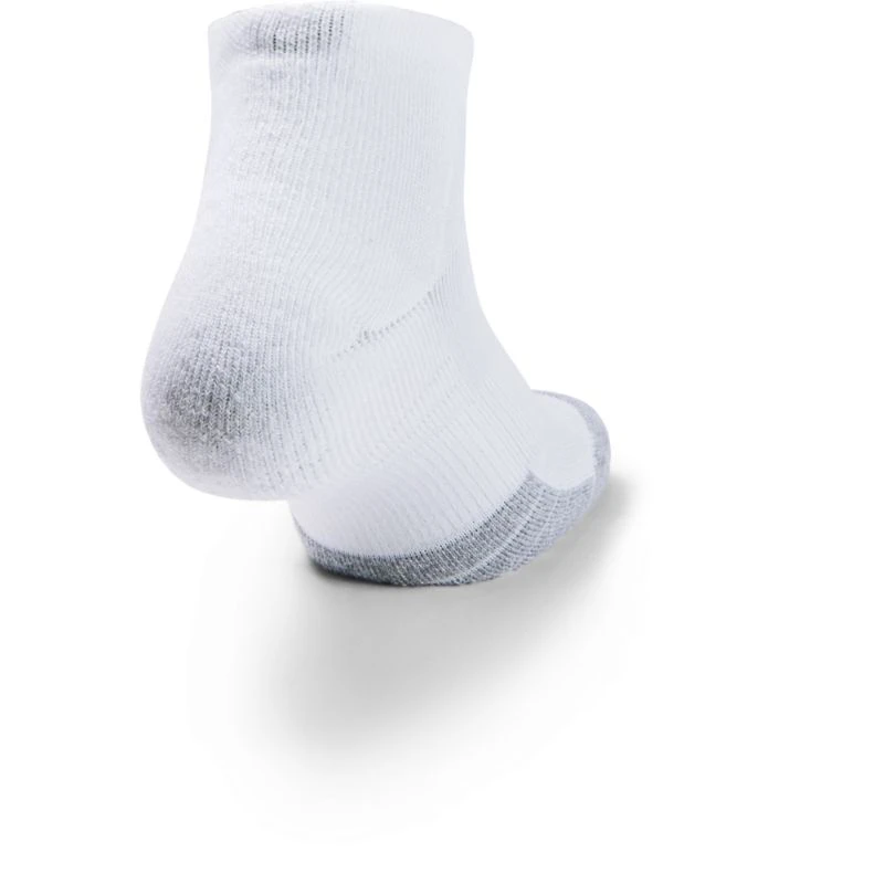 Under Armour UA HeatGear® Lo Cut Socks 3pk - White 5 Under Armour UA HeatGear® Lo Cut Socks 3pk - White - Image 3