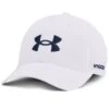 Under Armour UA Men's Golf96 Hat - White -Golf Equipment Store 1361547 100 SLF SL