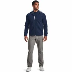 Under Armour Men's UA Storm Daytona Full-Zip - Navy -Golf Equipment Store 1366279 408 FSF