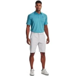 Under Armour Drive Tapered Golf Shorts - Light Grey 9 Under Armour Drive Tapered Golf Shorts - Light Grey -Golf Equipment Store 1370086 014 FSF