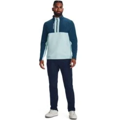 Under Armour Men's UA Storm Daytona ½ Zip - Fuse Teal/Petrol Blue 7 Under Armour Men's UA Storm Daytona ½ Zip - Fuse Teal/Petrol Blue -Golf Equipment Store 1373409 469 FSF