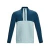 Under Armour Men's UA Storm Daytona ½ Zip - Fuse Teal/Petrol Blue -Golf Equipment Store 1373409 469 HF
