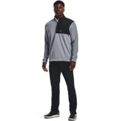 Under Armour Men's UA Storm SweaterFleece ½ Zip - Steel -Golf Equipment Store 1373415 035 FSF