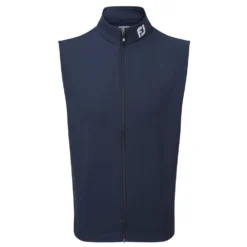 FootJoy Mens Full-Zip Knit Golf Vest - Navy