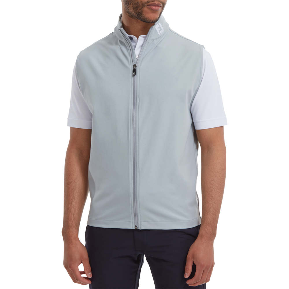 FootJoy Mens Full-Zip Knit Golf Vest - Grey 4 FootJoy Mens Full-Zip Knit Golf Vest - Grey - Image 2