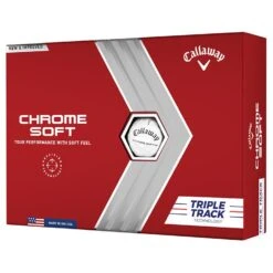 Callaway Chrome Soft Triple Track Golf Balls 2022 - White (12 Balls)