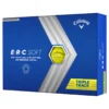 Callaway ERC Soft Triple Track Golf Balls (12 Balls) - Yellow -Golf Equipment Store Callaway ERC Soft Triple Track Golf Balls Yellow 1