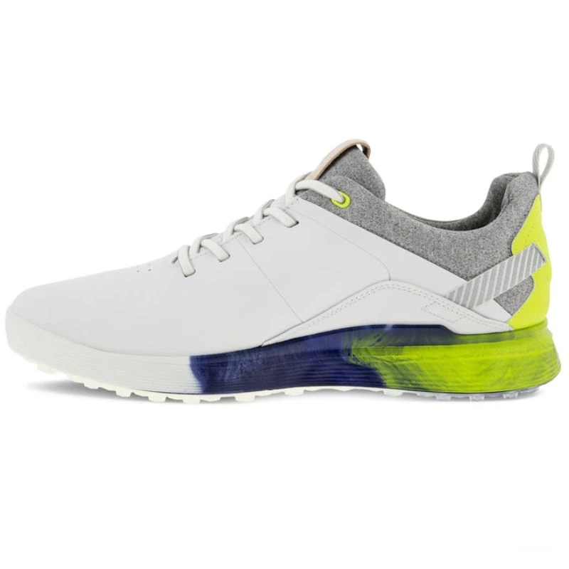 Ecco Ecco Mens S-Three Golf Shoes - White/Lime Punch 4 Ecco Ecco Mens S-Three Golf Shoes - White/Lime Punch - Image 2