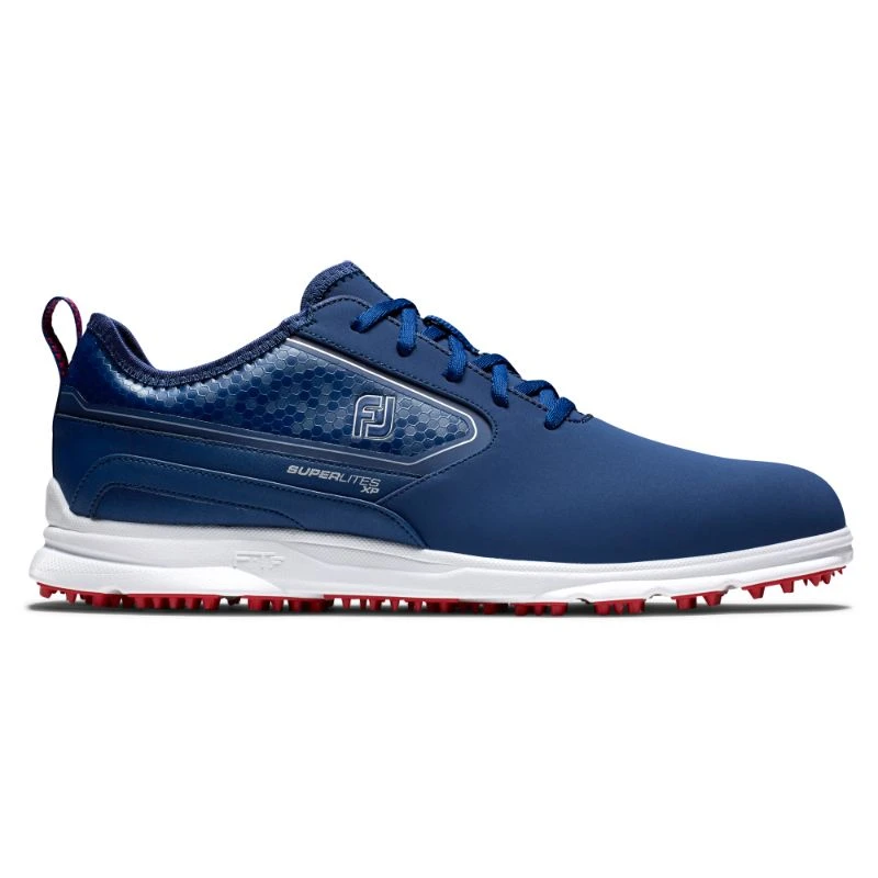 FootJoy SuperLites XP 2022 Golf Shoes - Navy/Red 3 FootJoy SuperLites XP 2022 Golf Shoes - Navy/Red
