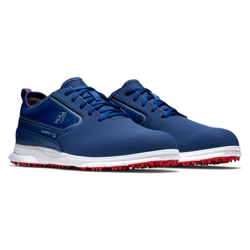 FootJoy SuperLites XP 2022 Golf Shoes - Navy/Red 7 FootJoy SuperLites XP 2022 Golf Shoes - Navy/Red - Image 5