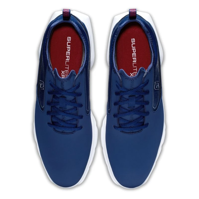 FootJoy SuperLites XP 2022 Golf Shoes - Navy/Red 9 FootJoy SuperLites XP 2022 Golf Shoes - Navy/Red - Image 7