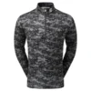 FootJoy Cloud Camo Print Chill Out Pullover - Black -Golf Equipment Store FJ 80110 01 1