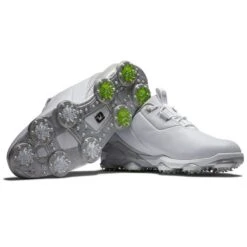 FootJoy Tour Alpha Golf Shoes - White/Grey/Lime -Golf Equipment Store FootJoy Tour Alpha Golf Shoes White Grey Lime 6