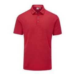 Ping Halcyon Mens Golf Polo Shirt - Poppy