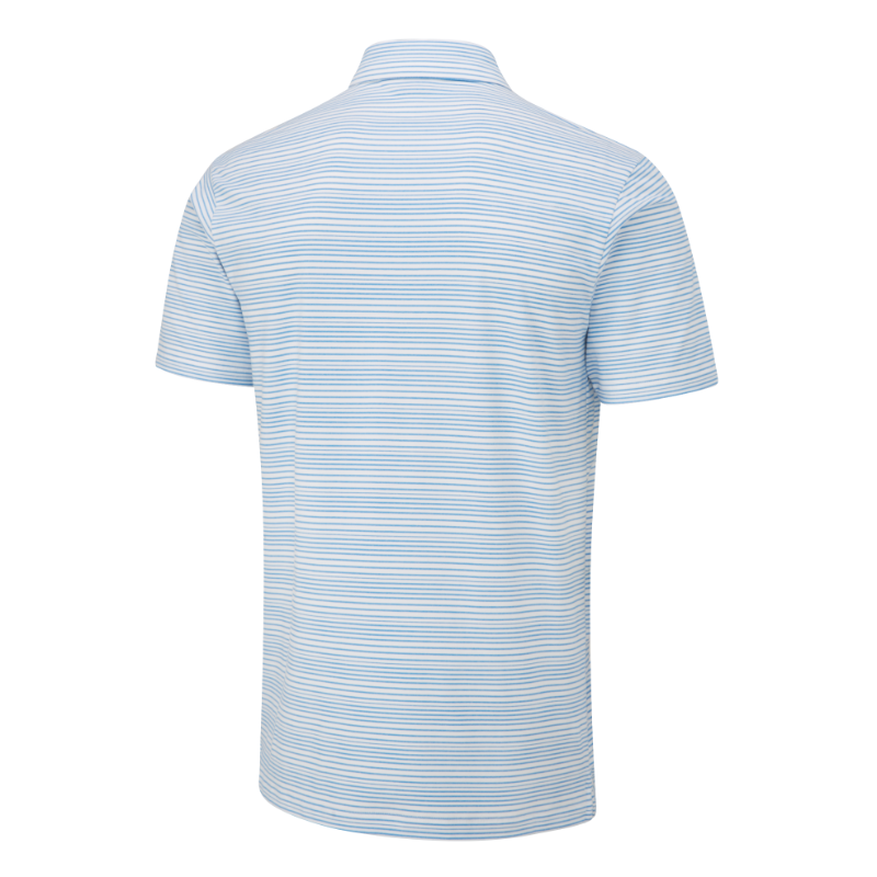 PING Men's Alexander Polo Shirt - White/Infinity Blue 4 PING Men's Alexander Polo Shirt - White/Infinity Blue - Image 2