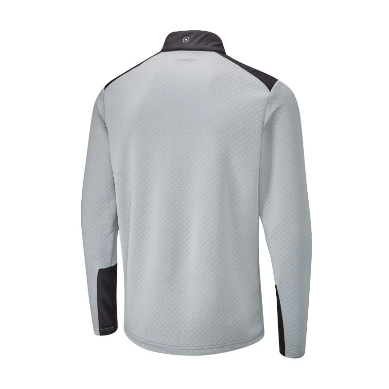 Ping Marshall 1/2 Zip Mens Golf Sweater - Quarry/Black 4 Ping Marshall 1/2 Zip Mens Golf Sweater - Quarry/Black - Image 2