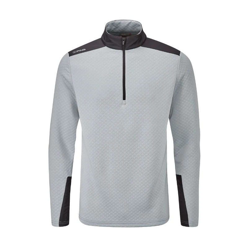 Ping Marshall 1/2 Zip Mens Golf Sweater - Quarry/Black 3 Ping Marshall 1/2 Zip Mens Golf Sweater - Quarry/Black