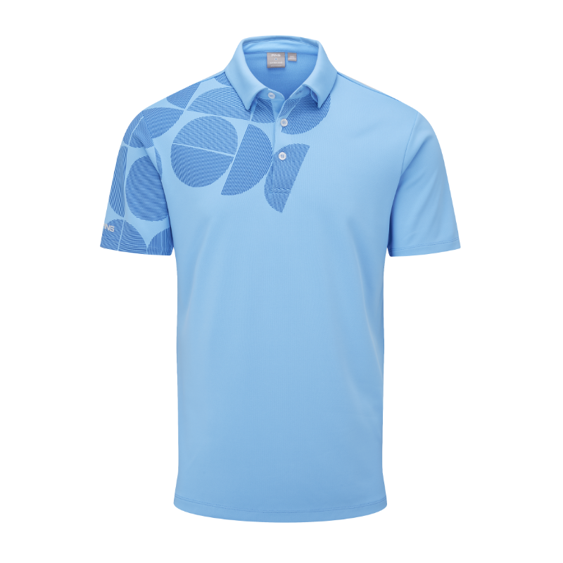 Ping Elevation Golf Polo Shirt - Infinity Blue 3 Ping Elevation Golf Polo Shirt - Infinity Blue