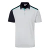 Ping Mack Golf Polo Shirt - Pearl Grey/Navy -Golf Equipment Store P03576 MACK PEARL GREY NAVY MULTI 01