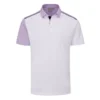 Ping Mack Golf Polo Shirt - White/Cool Lilac Multi 1 Ping Mack Golf Polo Shirt - White/Cool Lilac Multi -Golf Equipment Store P03576 MACK WHITE COOL LILAC MULTI 01