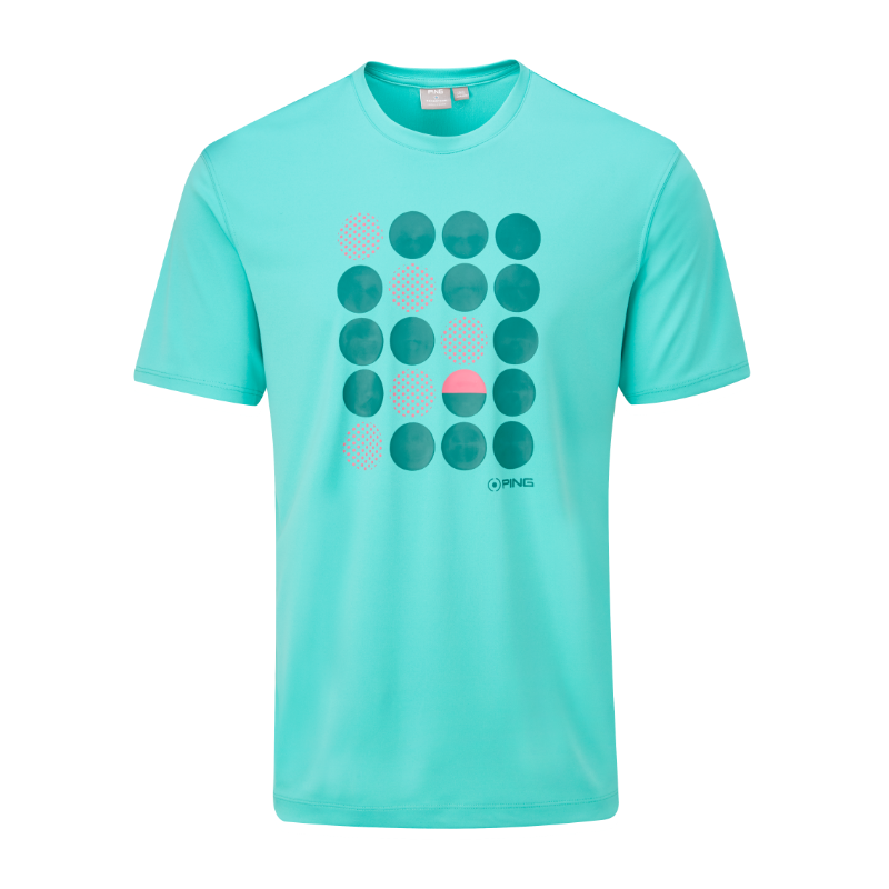 Ping Split Ball Tee Golf Shirt - Aquarius 3 Ping Split Ball Tee Golf Shirt - Aquarius