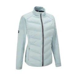 Ping Ladies Oslo Primaloft Jacket III - Quarry -Golf Equipment Store P93574 OSLO PRIMALOFT JACKET 111 QUARRY FRONT ANGLE