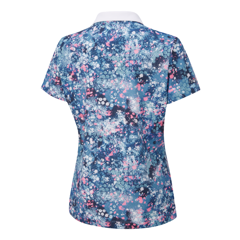 Ping Ladies Iona Short Sleeve Polo Shirt - Laguna Multi 4 Ping Ladies Iona Short Sleeve Polo Shirt - Laguna Multi - Image 2