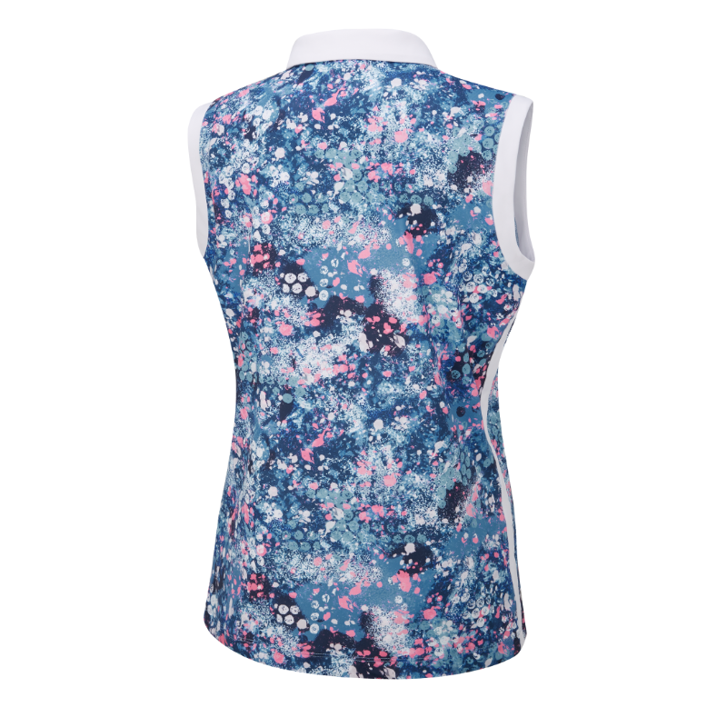 Ping Ladies Purdey Sleeveless Polo Shirt - Laguna Multi 4 Ping Ladies Purdey Sleeveless Polo Shirt - Laguna Multi - Image 2