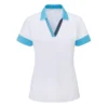 Ping Ladies Sadie Polo Shirt -White/Laguna -Golf Equipment Store P93609 SADIE WHITE LAGUNA 01