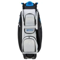 Srixon Premium Golf Cart Bag 14 Srixon Premium Golf Cart Bag -Golf Equipment Store Srixon Premium Cart Bag Grey Black 2