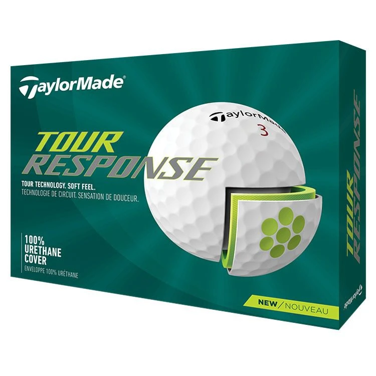 TaylorMade Tour Response Golf Balls 2022 - White (12 Balls) 3 TaylorMade Tour Response Golf Balls 2022 - White (12 Balls)