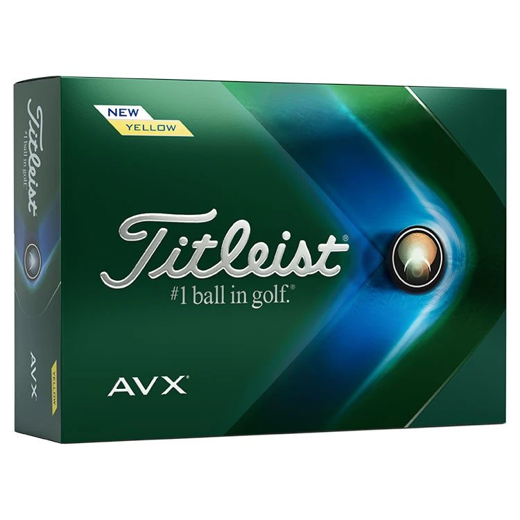 Titleist AVX Golf Balls 2022 - Yellow (12 Balls) 3 Titleist AVX Golf Balls 2022 - Yellow (12 Balls)