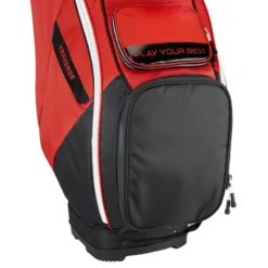 PING Traverse Golf Cart Bag - Red/Black/White -Golf Equipment Store Traverse Red Black White Bottom Pocket