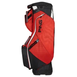 PING Traverse Golf Cart Bag - Red/Black/White -Golf Equipment Store Traverse Red Black White Side