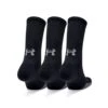 Under Armour UA HeatGear® Crew Socks 3pk - Black