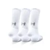 Under Armour HeatGear® Crew Socks 3-Pack White -Golf Equipment Store UA Socks 1346751 100