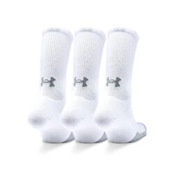 Under Armour HeatGear® Crew Socks 3-Pack White