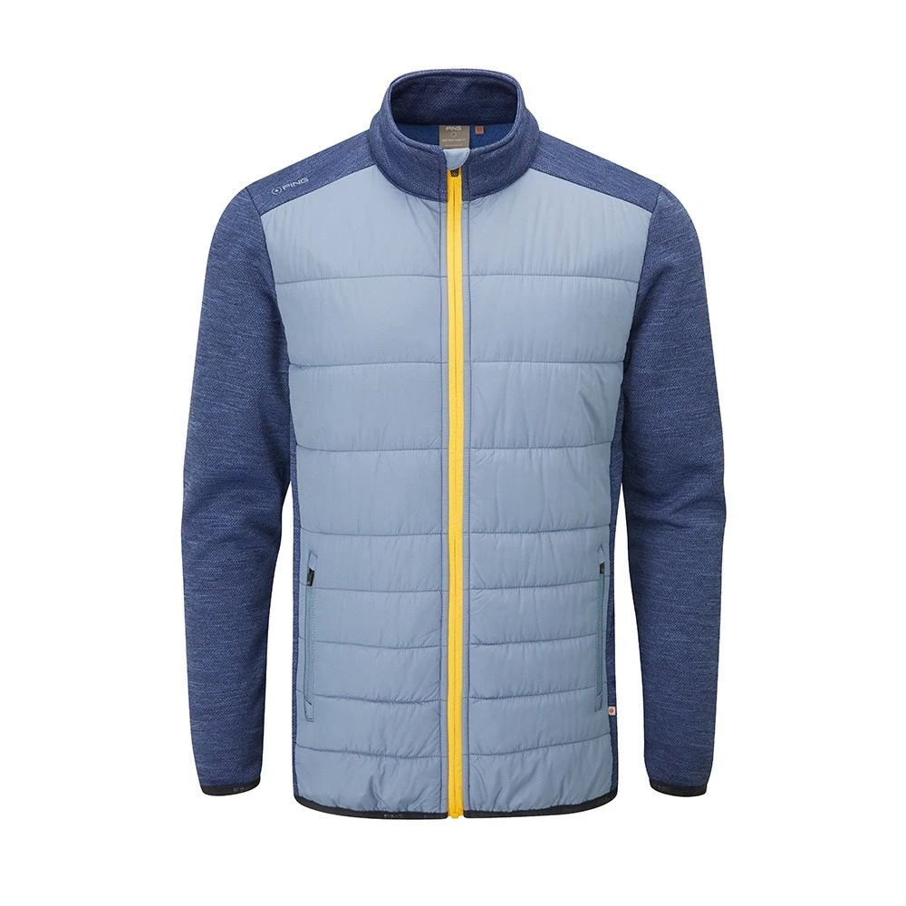 PING Mens Dover Thermal Golf Jacket - Greystone/Oxford Blue 3 PING Mens Dover Thermal Golf Jacket - Greystone/Oxford Blue