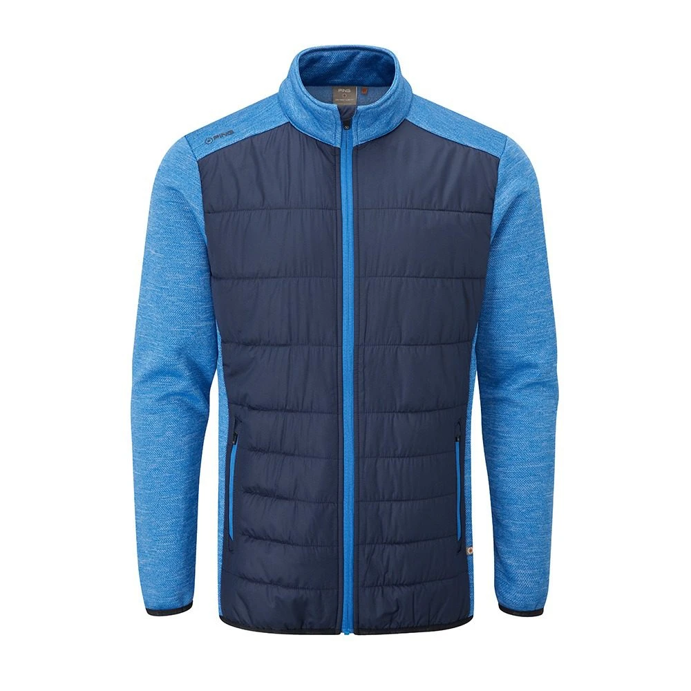 PING Mens Dover Thermal Golf Jacket - Oxford Blue/Delph Blue 3 PING Mens Dover Thermal Golf Jacket - Oxford Blue/Delph Blue