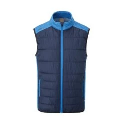 PING Mens Dover Thermal Golf Vest - Oxford Blue/Delph Blue