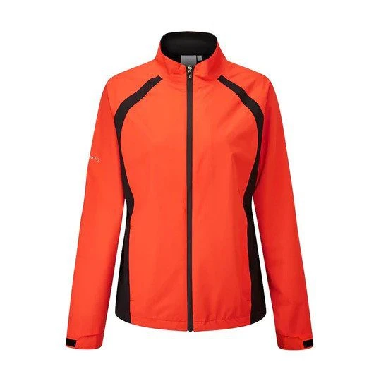 Ping Ladies Freda Waterproof Golf Jacket - Flame/Black 3 Ping Ladies Freda Waterproof Golf Jacket - Flame/Black