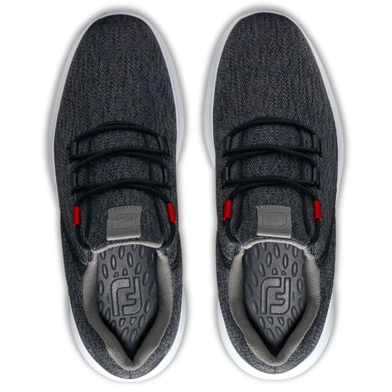 FootJoy Flex Coastal Golf Shoes - Black/Charcoal 4 FootJoy Flex Coastal Golf Shoes - Black/Charcoal - Image 2