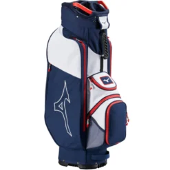 Mizuno Light Weight 7-Way Cart Bag - Navy/White -Golf Equipment Store mizuno light weight cart bag 7 way navy white 3