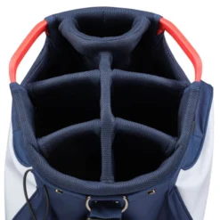 Mizuno Light Weight 7-Way Cart Bag - Navy/White -Golf Equipment Store mizuno light weight cart bag 7 way navy white 5