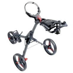 Motocaddy CUBE Push Trolley - Black/Red -Golf Equipment Store motocaddy 2020 cube golf push trolley lime high angle ptrl001culi