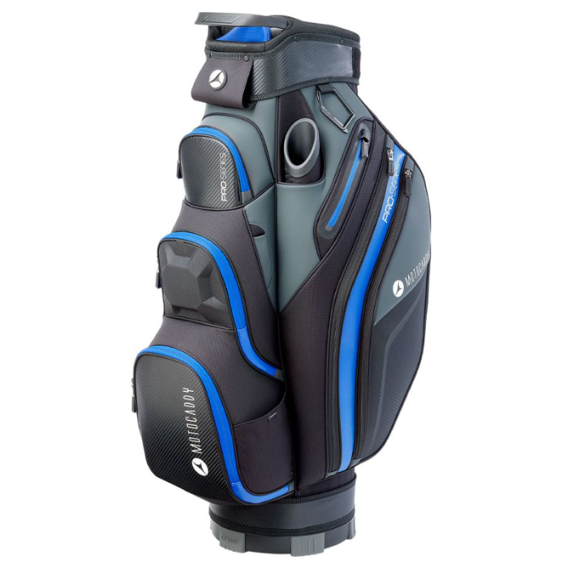 Motocaddy Pro Series 2023 Golf Cart Bag - Black/Blue 3 Motocaddy Pro Series 2023 Golf Cart Bag - Black/Blue