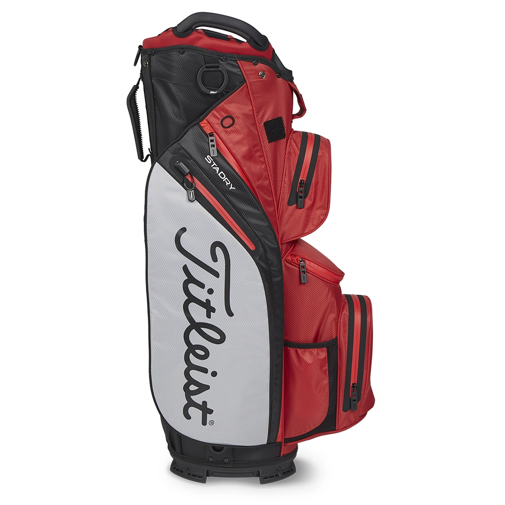Titleist 2023 Cart 14 StaDry Golf Cart Bag - Dark Red/Grey/Black 4 Titleist 2023 Cart 14 StaDry Golf Cart Bag - Dark Red/Grey/Black - Image 2